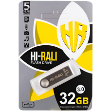 Флеш-накопичувач USB3.0 32GB Hi-Rali Shuttle Series Silver (HI-32GB3SHSL)