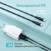 Кабель ColorWay USB Type-C - USB Type-C (M/M), textured PVC, 3А, 2 м, Black (CW-CBPDCC095-BK)