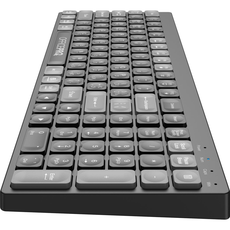 Клавіатура бездротова OfficePro SK985B Bluetooth Black 