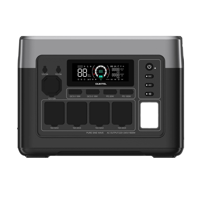 Зарядна станція Oukitel P1500E Plus, 1800W, 1536Wh, LiFePO4