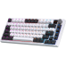 Клавіатура бездротова GamePro Asgard Valhalla QLAB Sakura Switch White With Display (MK160-W-D-QS-PRO)