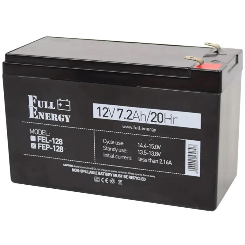 Акумуляторна батарея Full Energy FEP-128 12V 7.2AH (FEP-128) AGM