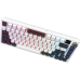 Клавіатура бездротова GamePro Asgard Valhalla QLAB Sakura Switch White With Display (MK160-W-D-QS-PRO)