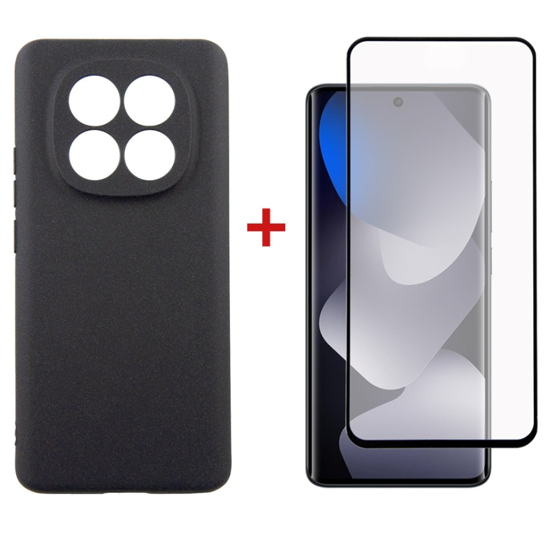 Чохол-накладка Dengos Soft для Xiaomi Redmi Note 15 Black (DG-KM-185) + захисне скло