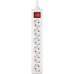 Фільтр живлення REAL-EL RS-6 Protect M 1.8м White (EL122300031)