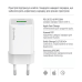 Мережевий зарядний пристрій ColorWay GaN Mini 20W PD Port PPS USB (Type-C PD + USB QC4.0) White (CW-CHS062PD-WT)