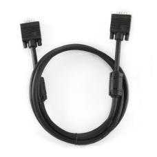 Кабель Cablexpert VGA-VGA HD15M/HD15M з 2-ма фер. кільцями, подвійний екран, чорний, 1.8 м (CC-PPVGA-6B)