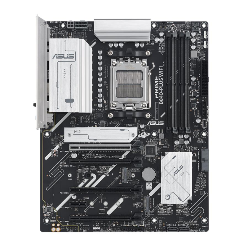 Материнcька плата ASUS PRIME B840-PLUS WIFI sAM5 B840 4xDDR5 M.2 HDMI DP Wi-Fi BT ATX