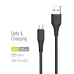 Кабель ColorWay USB - micro USB (M/M), textured PVC, 3А, 1 м, Black (CW-CBUM094-BK)