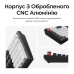 Клавіатура бездротова Keychron Q6 HE Magnetic Switch Black RGB (Q6H-M1-UA)
