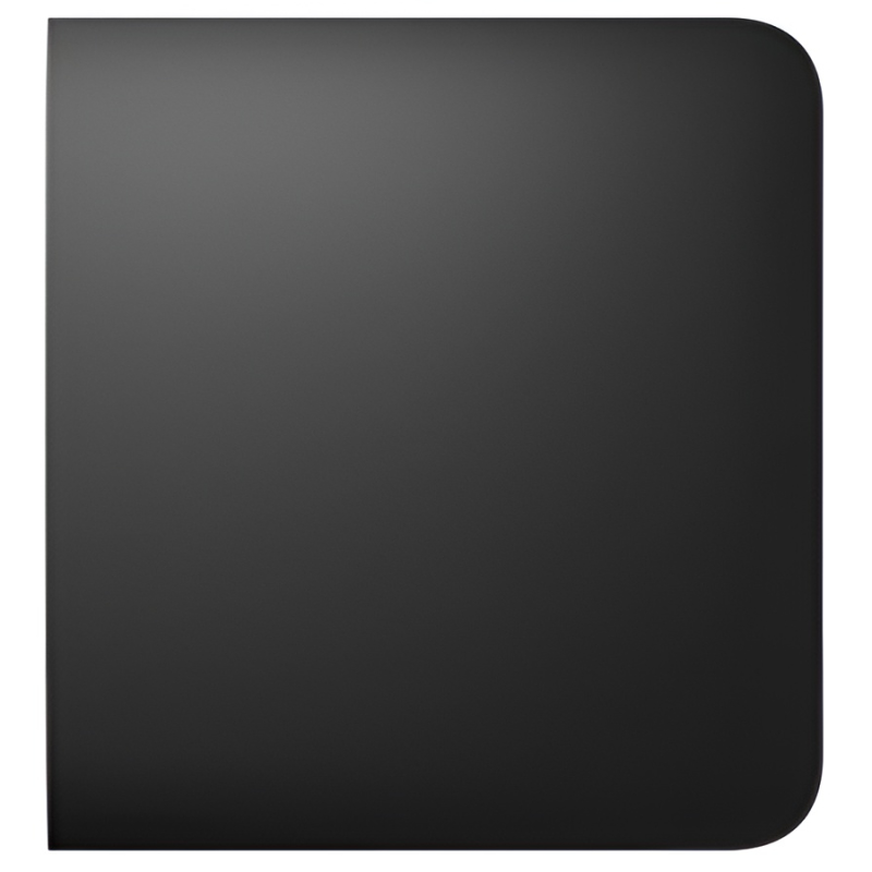 Кнопка  для одноклавішного або прохідного вимикача Ajax SideButton (1-gang/2-way) black
