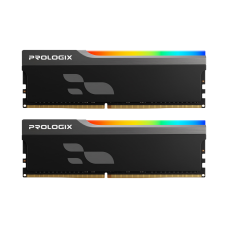 Модуль пам`ятi DDR4 2x16GB/3200 Prologix Onyx Black RGB (PRO32GB3200YBR4K)