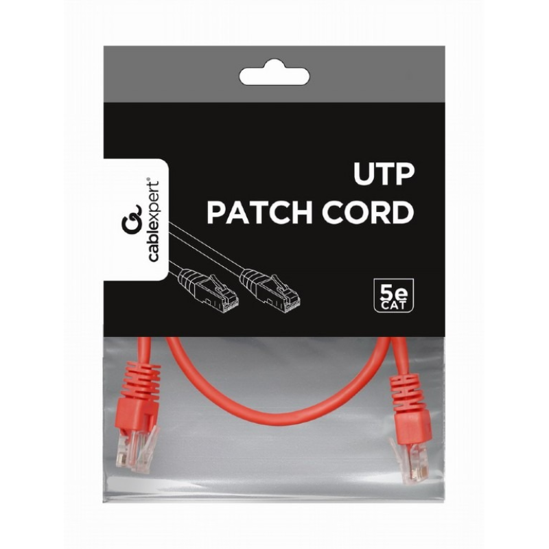Патч-корд UTP Cablexpert (PP12-0.5M/R) литий, 50u 