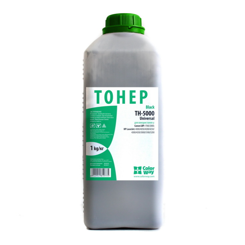 Тонер ColorWay (TH-5000-1B) для HP LJ 5000/5100 1000г
