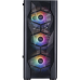 Корпус 1stPlayer D4-BK-4F1 Black без БЖ
