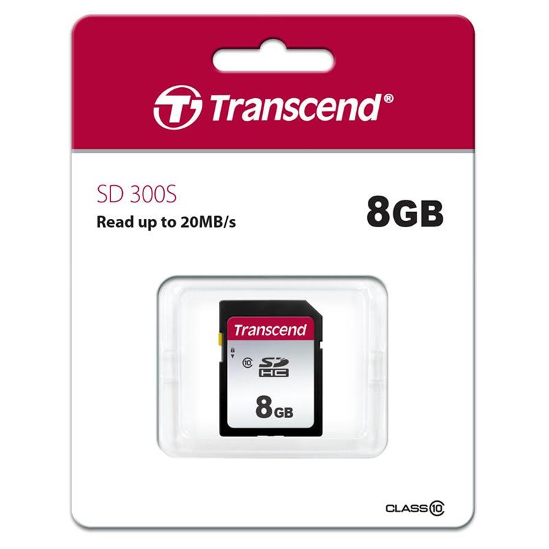 Карта пам`яті SDHC 8GB Class 10 Transcend 300S (TS8GSDC300S)