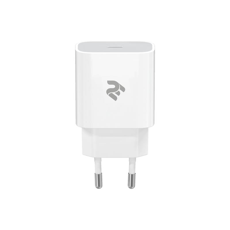 Мережевий зарядний пристрій 2E (1USB 3A) White (2E-WC1USBC20W-W)