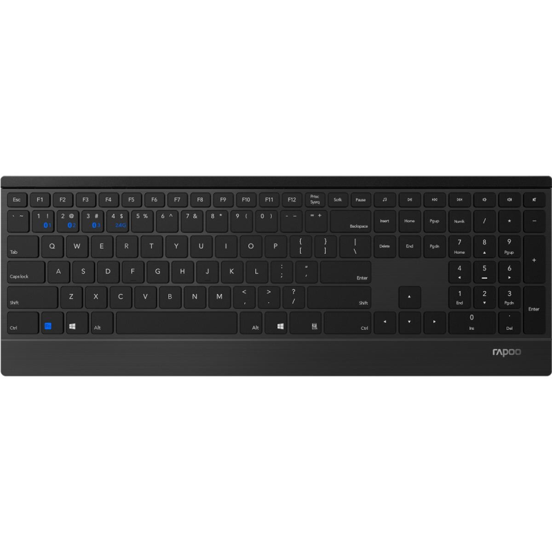Клавіатура бездротова Rapoo E9500M Wireless Black