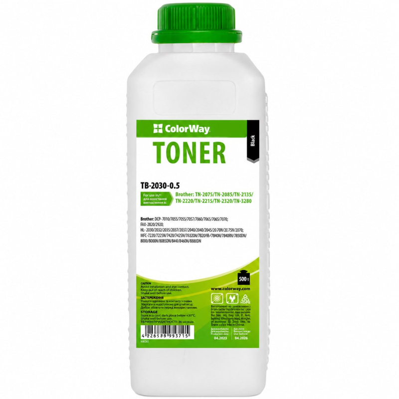 Тонер ColorWay (TB-2030-0.5) Brother HL-2040/5250/7010 500г