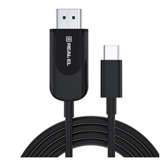 Кабель REAL-EL CHD-180 HDMI - USB Type-C (M/M), 1.8 м, Black (EL123500044)