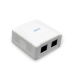 Розетка Cablexpert (NCAC-2F6-01) RJ-45, Cat6, зовнішня, біла