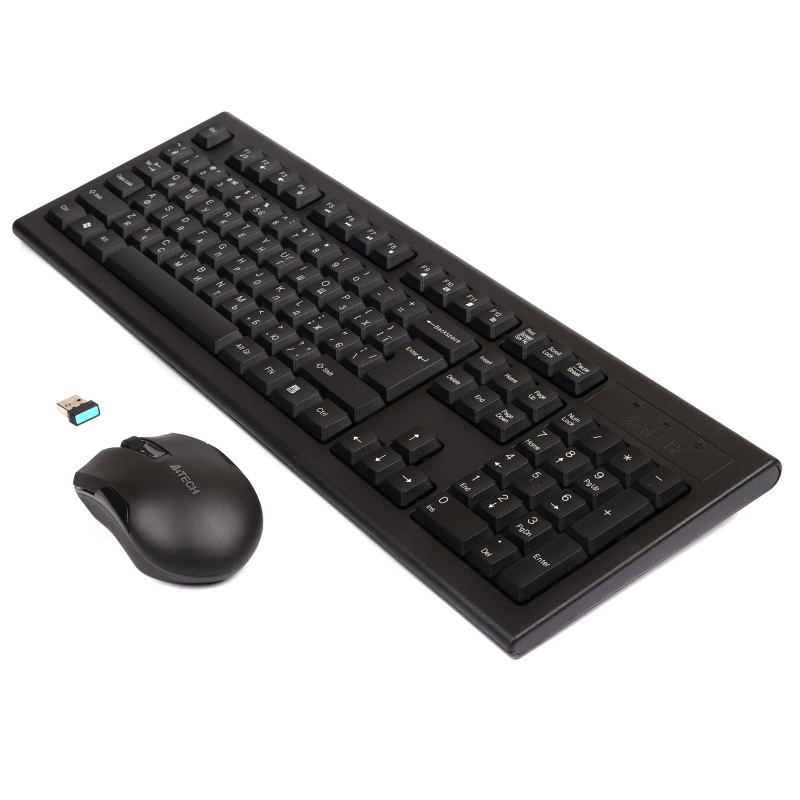 Комплект (клавіатура, миша) бездротовий A4Tech 3000N Black USB