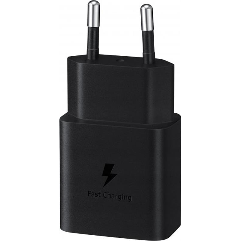 Мережевий зарядний пристрій Samsung EP-T1510X Black, 1хUSB Type-C, 15W (EP-T1510NBEGEU)