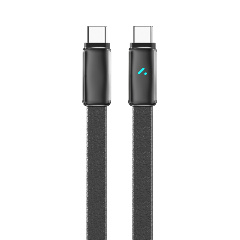 Кабель ColorWay USB Type-C - USB Type-C (M/M), ultra-thin, 5А, 1 м, Black (CW-CBPDCC100-BK)