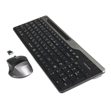 Комплект (клавіатура, миша) бездротовий A4Tech FB2535CS Smoky Grey