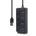 USB-хаб Gembird 4 ports (UHB-U2P4P-01) з вимикачами